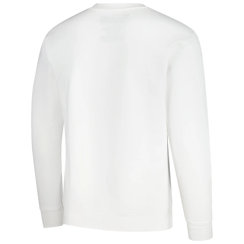 Men's Mitchell & Ness x Bud Light White Los Angeles Chargers The Crest Pullover Sweatshirt