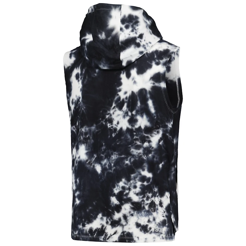 Men's MSX by Michael Strahan Black Los Angeles Chargers Resistance Sleeveless Pullover Hoodie