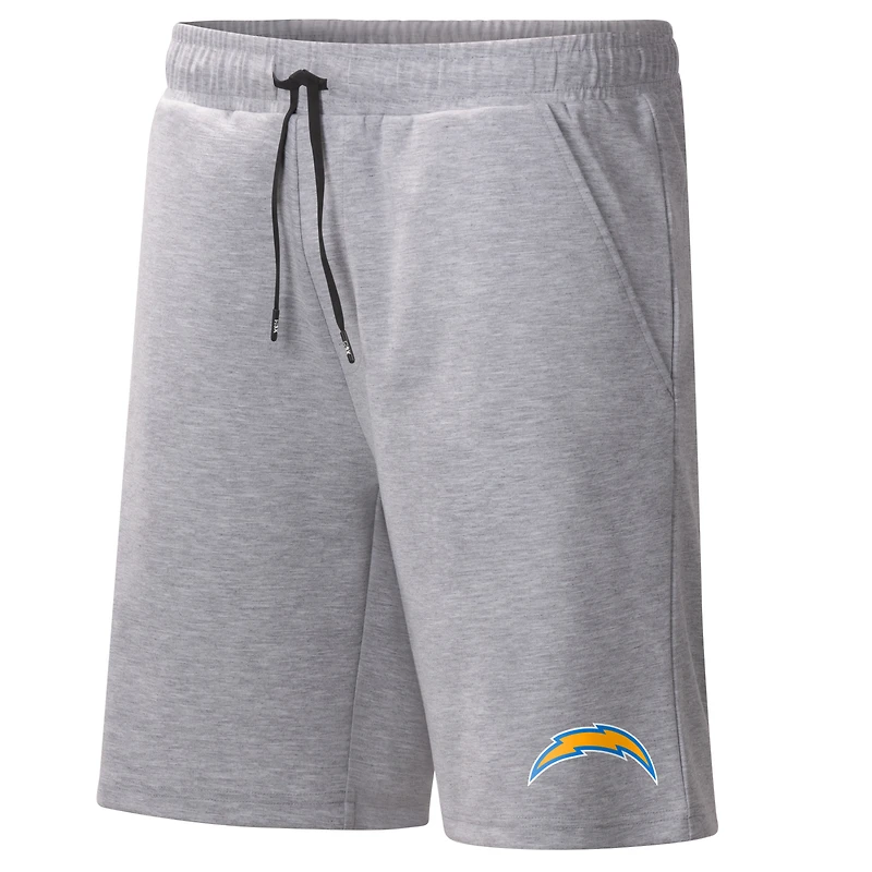Men's MSX by Michael Strahan Heather Gray Los Angeles Chargers Trainer Shorts