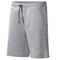 Men's MSX by Michael Strahan Heather Gray Los Angeles Chargers Trainer Shorts