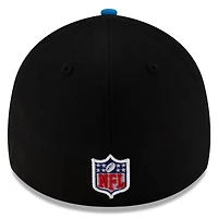 Casquette New Era 39THIRTY Flex noire/bleu poudre pour homme des Chargers de Los Angeles, draft NFL 2025