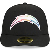Men's New Era  Black Los Angeles Chargers 2023 NFL Crucial Catch Low Profile 59FIFTY Fitted Hat
