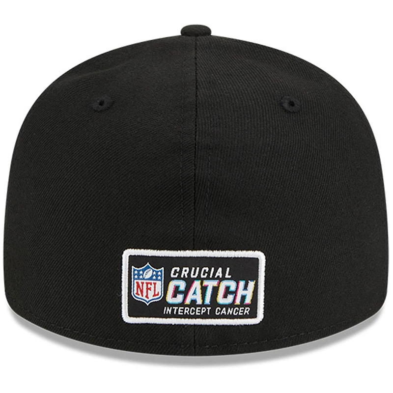 Men's New Era Black Los Angeles Chargers 2023 NFL Crucial Catch Low Profile 59FIFTY Fitted Hat