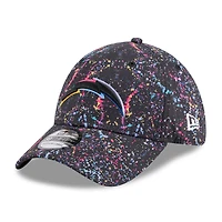 Casquette New Era noire 39THIRTY Flex des Los Angeles Chargers 2025 NFL Crucial Catch pour homme