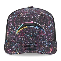 Casquette ajustable 9SEVENTY NFL Crucial Catch 2025 des Los Angeles Chargers de New Era pour homme, noire