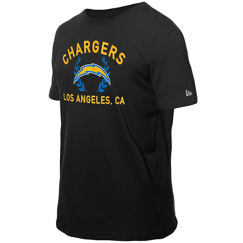 T-shirt New Era noir pour homme des Chargers de Los Angeles, repêchage NFL 2025