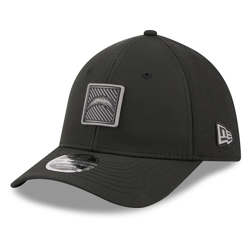 Men's New Era Black Los Angeles Chargers 2026 NFL Training Camp 39THIRTY Flex Hat