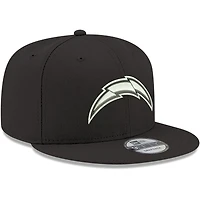 Casquette snapback réglable Los Angeles Chargers B-Dub 9FIFTY New Era pour homme, noire