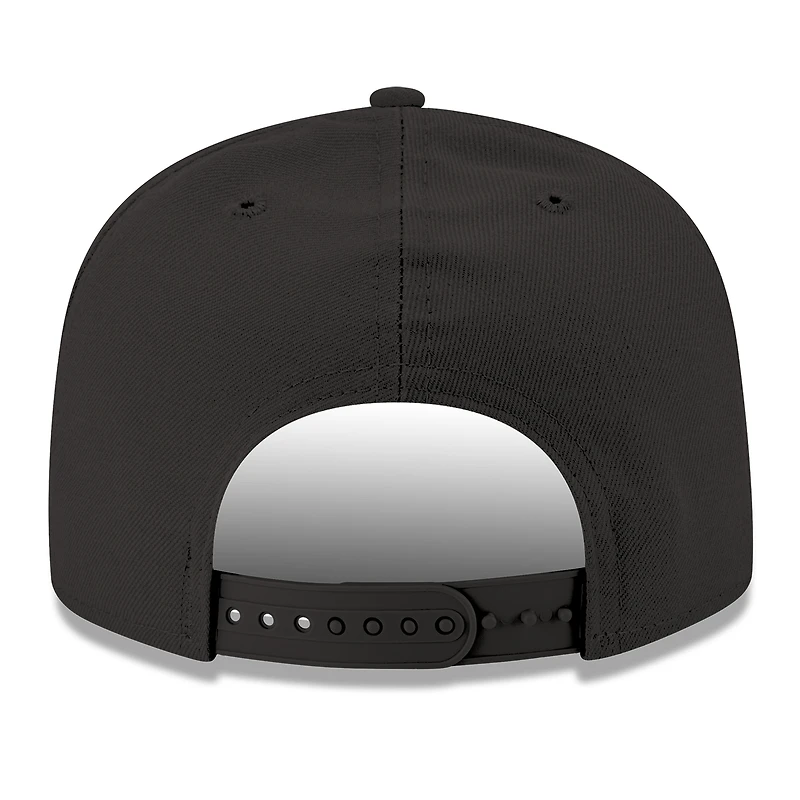 Casquette ajustable Snapback 9FIFTY Los Angeles Chargers New Era pour homme, noir, noir sur noir