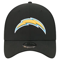 Casquette New Era noire pour homme Los Angeles Chargers Core Team 39THIRTY Flex