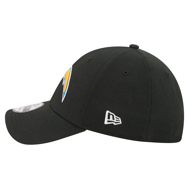 Men's New Era  Black Los Angeles Chargers Core Team 39THIRTY Flex Hat