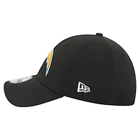 Men's New Era  Black Los Angeles Chargers Core Team 39THIRTY Flex Hat