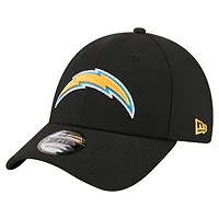 Men's New Era  Black Los Angeles Chargers Core Team 9FORTY Adjustable Hat
