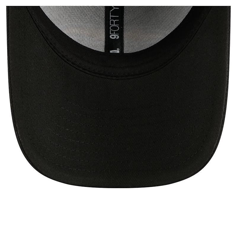 Men's New Era  Black Los Angeles Chargers Core Team 9FORTY Adjustable Hat
