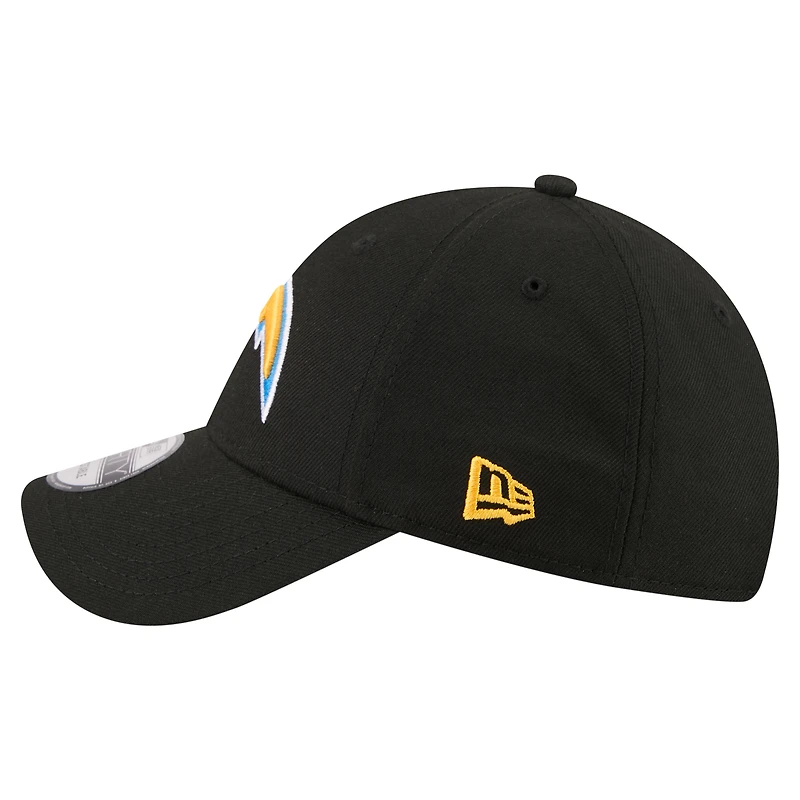 Men's New Era Black Los Angeles Chargers Core Team 9FORTY Adjustable Hat