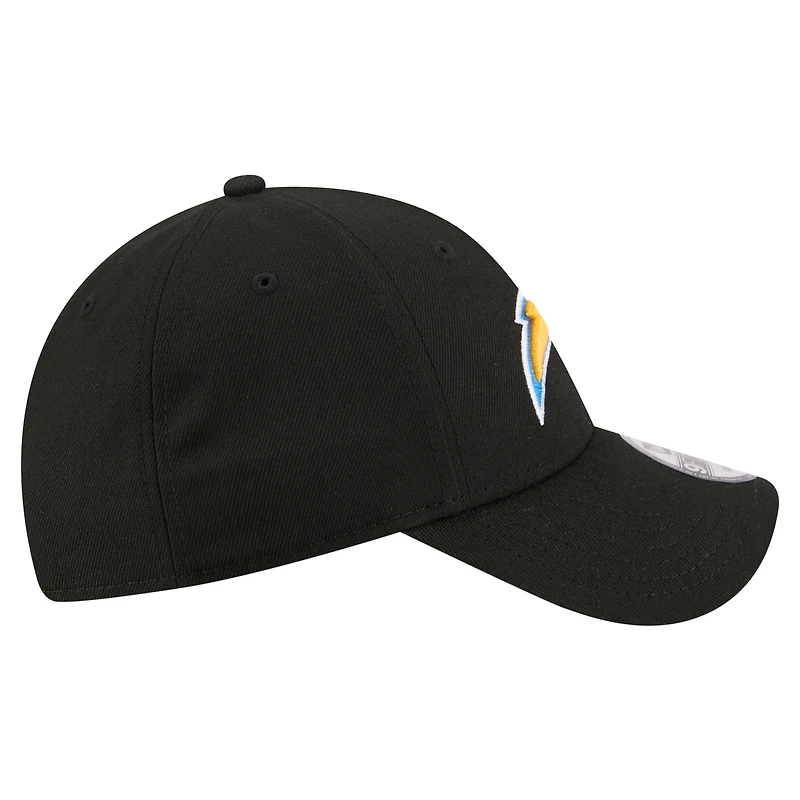 Men's New Era Black Los Angeles Chargers Core Team 9FORTY Adjustable Hat