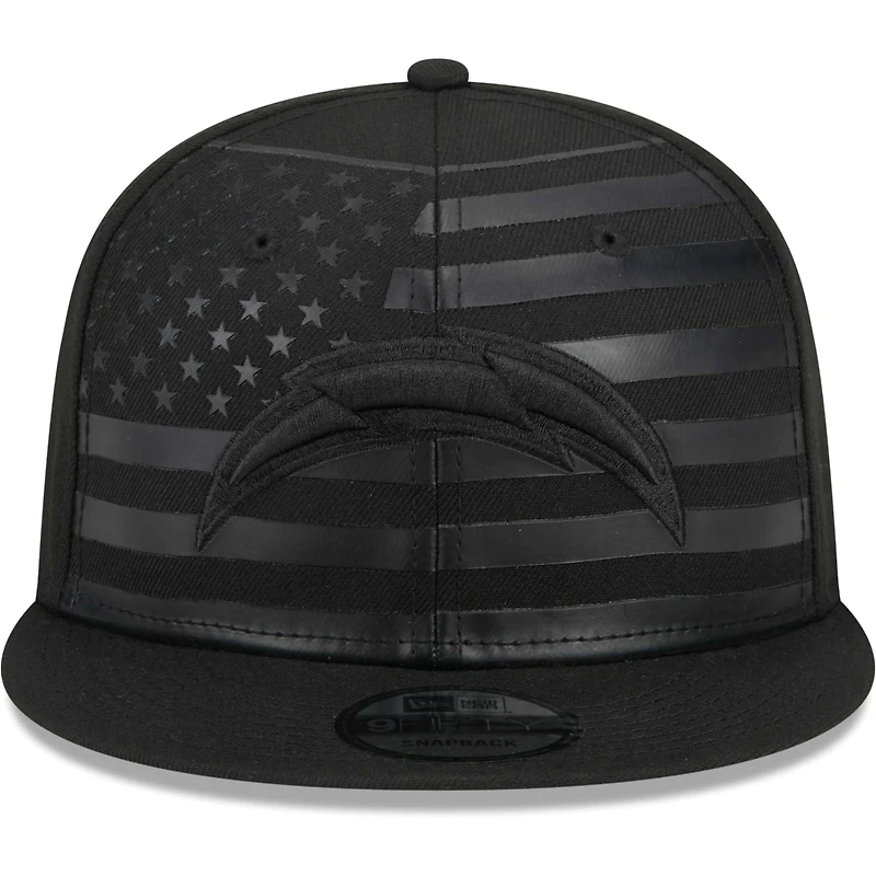 Men's New Era Black Los Angeles Chargers Independent 9FIFTY Snapback Hat