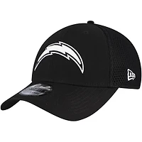 Casquette New Era noire Los Angeles Chargers Main Neo 39THIRTY Flex pour homme