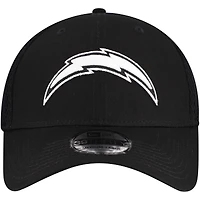 Casquette New Era noire Los Angeles Chargers Main Neo 39THIRTY Flex pour homme