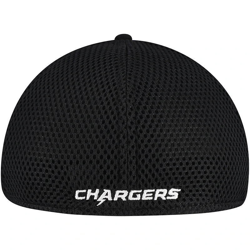 Casquette New Era noire Los Angeles Chargers Main Neo 39THIRTY Flex pour homme