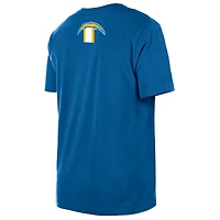 Men's New Era  Blue Los Angeles Chargers 3rd Down High Density Print T-Shirt