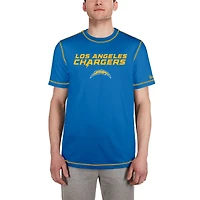 T-shirt bleu à imprimé Third Down Puff des Chargers de Los Angeles New Era pour hommes