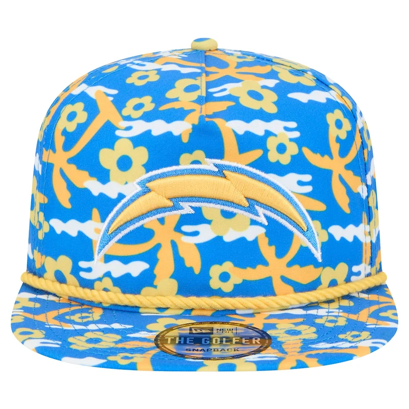 Casquette de golf à visière rabattable Wakey Wakey Los Angeles Chargers New Era bleue pour homme