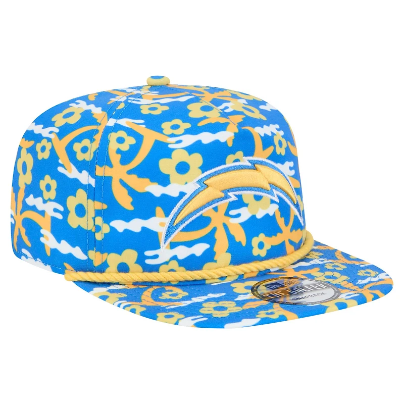 Casquette de golf à visière rabattable Wakey Wakey Los Angeles Chargers New Era bleue pour homme
