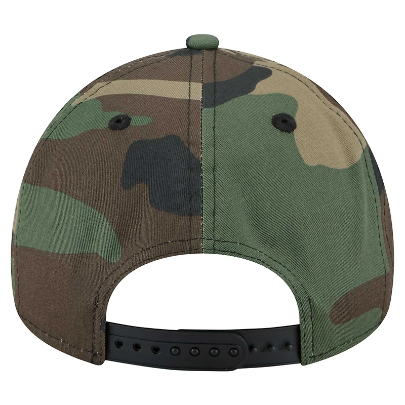 Men's New Era Camo Los Angeles Chargers Mystic Camo A-Frame 9FORTY Adjustable Hat