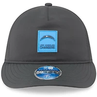 Men's New Era Charcoal Los Angeles Chargers 2025 Sideline Cold Weather Retro Crown 59FIFTY Fitted Hat