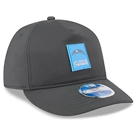 Men's New Era Charcoal Los Angeles Chargers 2025 Sideline Cold Weather Retro Crown 59FIFTY Fitted Hat