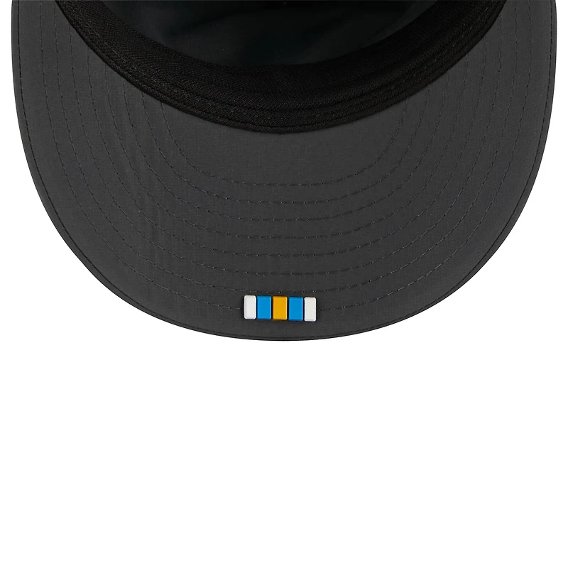 Men's New Era Charcoal Los Angeles Chargers 2025 Sideline Cold Weather Retro Crown 59FIFTY Fitted Hat