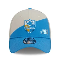Men's New Era Cream/Powder Blue Los Angeles Chargers 2023 Sideline Historic 39THIRTY Flex Hat