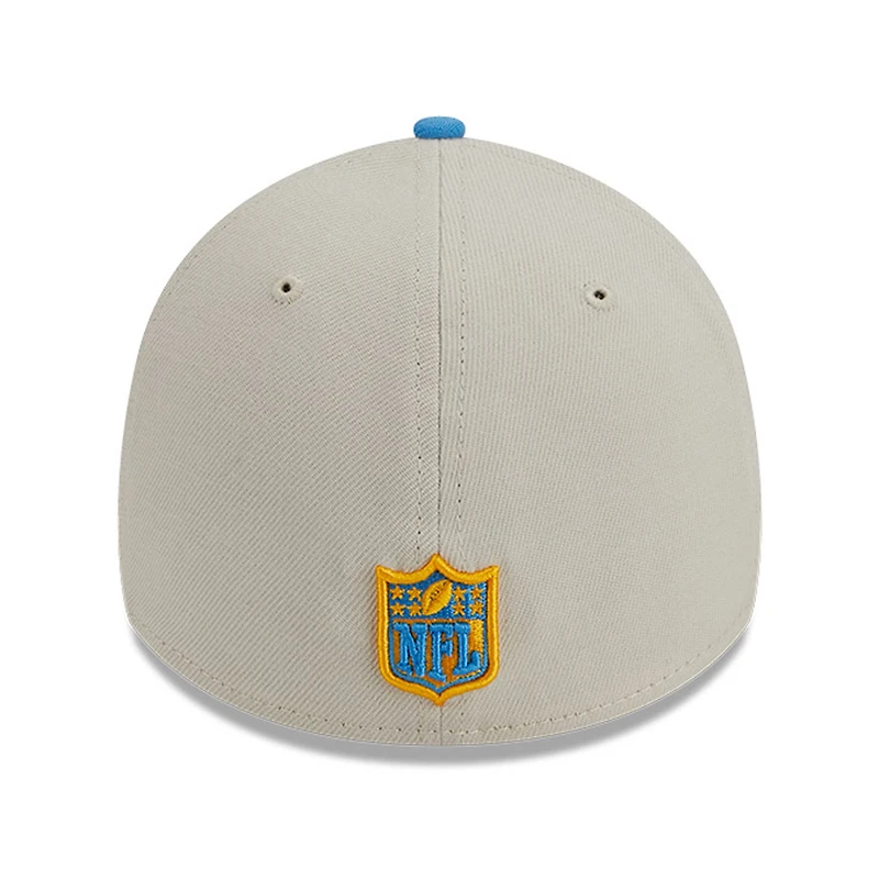 Men's New Era Cream/Powder Blue Los Angeles Chargers 2023 Sideline Historic 39THIRTY Flex Hat