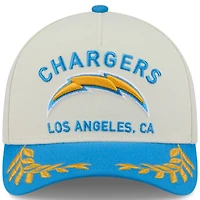Men's New Era /Powder Blue Los Angeles Chargers 2025 NFL Draft 9FORTY A-Frame M-Crown Adjustable Hat