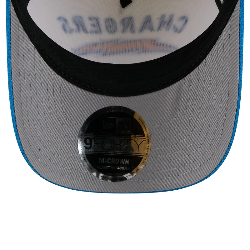 Men's New Era /Powder Blue Los Angeles Chargers 2025 NFL Draft 9FORTY A-Frame M-Crown Adjustable Hat