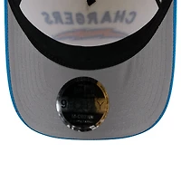 Men's New Era /Powder Blue Los Angeles Chargers 2025 NFL Draft 9FORTY A-Frame M-Crown Adjustable Hat