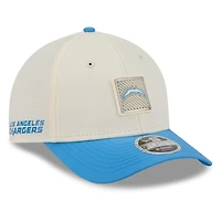 Men's New Era  Cream/Powder Blue Los Angeles Chargers 2026 NFL Training Camp 9FORTY Adjustable Hat