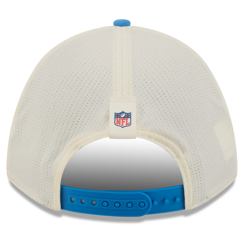 Men's New Era  Cream/Powder Blue Los Angeles Chargers 2026 NFL Training Camp 9FORTY Adjustable Hat