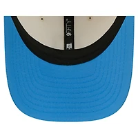 Casquette ajustable New Era crème/bleu poudré Los Angeles Chargers, camp d'entraînement NFL 2026, modèle 9FORTY.