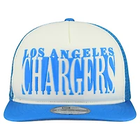Casquette snapback 9FIFTY à découpes en A New Era pour homme, crème/bleu poudre, Los Angeles Chargers