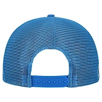 Men's New Era Cream/Powder Blue Los Angeles Chargers  Cutout A-Frame 9FIFTY Snapback Hat
