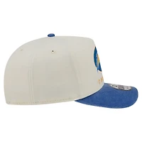 Men's New Era  Cream/Powder Blue Los Angeles Chargers Washed A-Frame 9FIFTY Snapback Hat