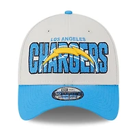 Men's New Era  Cream Los Angeles Chargers 2023 NFL Draft 39THIRTY Flex Hat