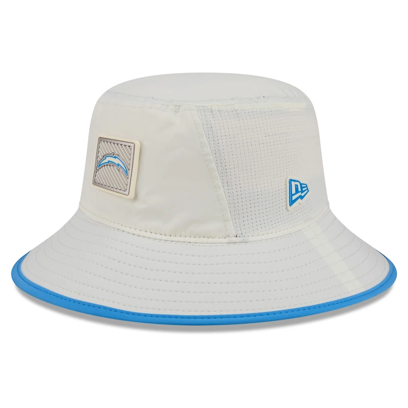 Men's New Era Cream Los Angeles Chargers 2026 NFL Training Camp Sport Bucket Hat