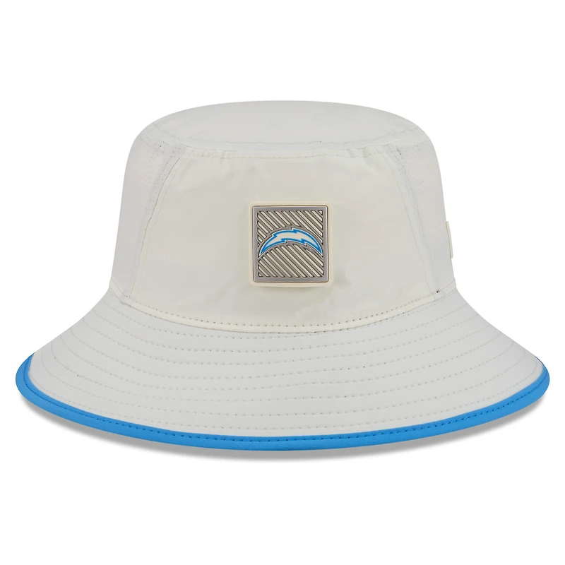 Men's New Era Cream Los Angeles Chargers 2026 NFL Training Camp Sport Bucket Hat