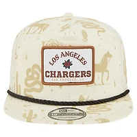 Men's New Era  Cream Los Angeles Chargers Desert Rose 19TWENTY Adjustable Hat