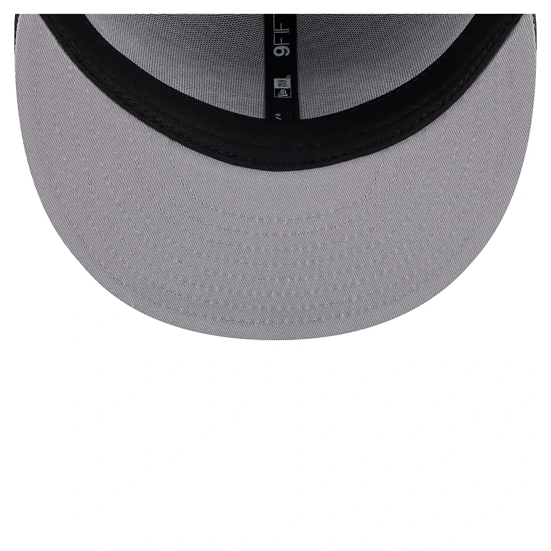 Casquette snapback New Era 9FIFTY marron foncé Los Angeles Chargers, motif camouflage Burnt Wood, pour homme