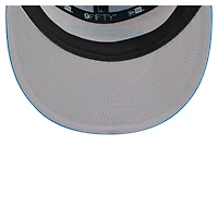 Casquette snapback New Era 9FIFTY pour homme, couleur or/bleu poudre, Los Angeles Chargers, panneau fendu extérieur
