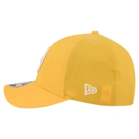 Men's New Era  Gold Los Angeles Chargers Floral 9FORTY M-Crown Trucker Adjustable Hat